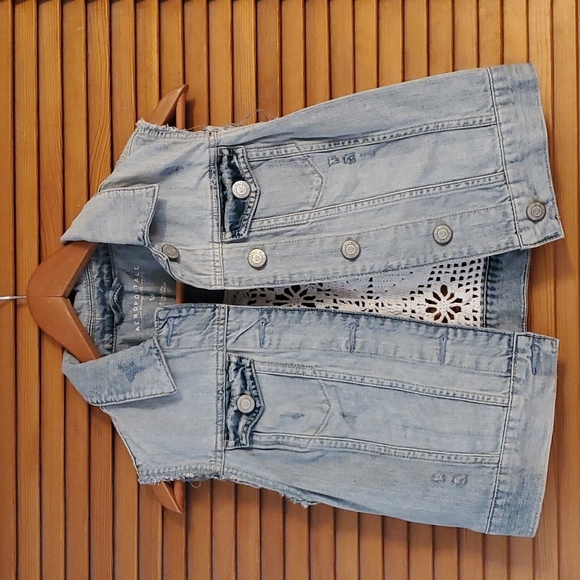 Aeropostale Jean Vest - Picture 1 of 3